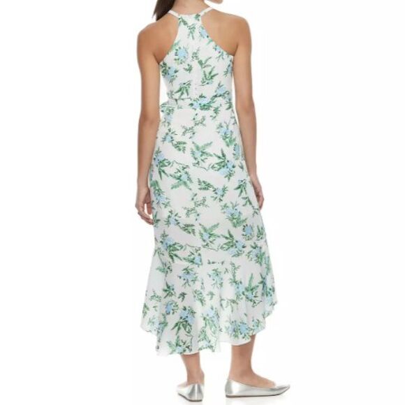 Disney Princess Juniors' White Floral Ruffle High Low Summer Dress XS - Picture 12 of 12